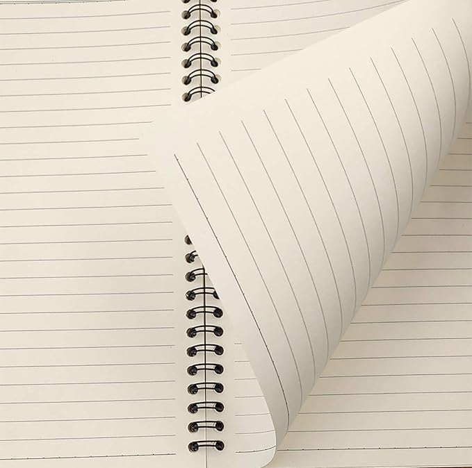 Yansanido Spiral Notebook, 4 Pcs A5 Craft Softcover 8mm Ruled 4 Color 60 Sheets -120 Pages Journals for Study and Notes (A5-4 Color Lined)