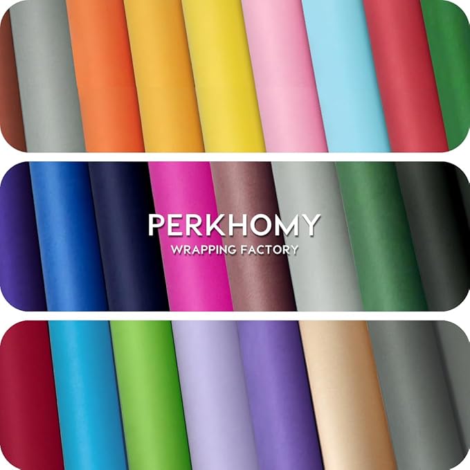PerkHomy 36" x 2,400" (200') Light Pink Kraft Paper Roll for Craft Bulletin Board Paper Art Table Covering Crafting Gift Wrapping Bouquet Packing Parcel 80GSM 55LB (Light Pink, 36" x 200')