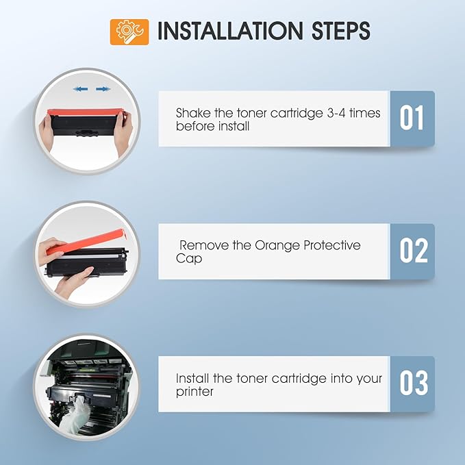 TN-431 TN431 Toner Cartridge Replacement for Brother TN431 TN 431 TN-431 TN431BK TN431C TN431M TN431Y for Brother MFCL8900CDW HLL8360CDW HLL8260CDW MFCL8610CDW HLL8360CDWT Printer Ink (BCYM, 4 Pack)