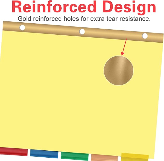 Binder Divider, PANDRI 120 Pack Binder Index Dividers with 5 Insertable Multicolor Big Tabs, Letter Size Paper Binder Divider for School Office Home Business