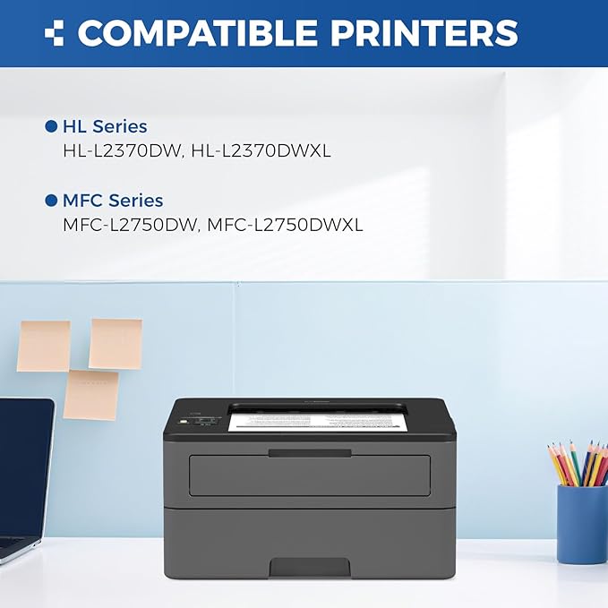 TN630 Black Toner Cartridge 2-Pack Replacement Compatible for Brother TN-630 TN660 Toner HL-L2380DW HL-L2320D HL-L2340DW DCP-L2540DW MFC-L2700DW MFC-L2720DW HL-L2300D HL-L2360DW MFC-L2740DW Printer