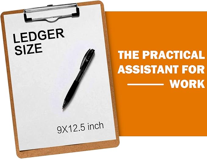 Clipboards, HERKKA 32 Pack Hardboard Office Clipboards Low Profile Clip Standard A4 Letter Size, ECO Friendly