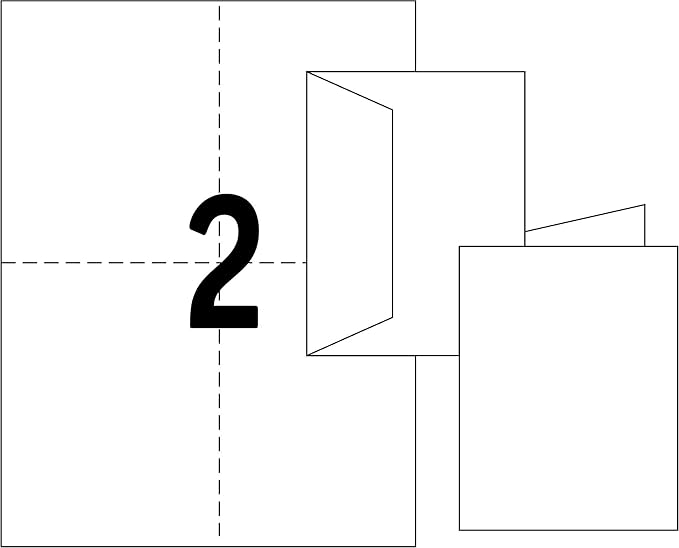 Avery Printable Note Cards, 4.25" x 5.5", Two-Sided Printing, Matte White, 2 Pack, 100 Cards Total (5813)