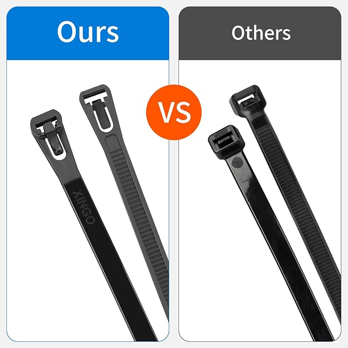 14 Inch Recoverable Reusable Zip Ties, 100PCS White Zip Ties, Outdoor 120 lb. Small Cable Ties, Small Releasable Plastic Ties, Removable Wire Ties for Wire Management Outdoor Patio