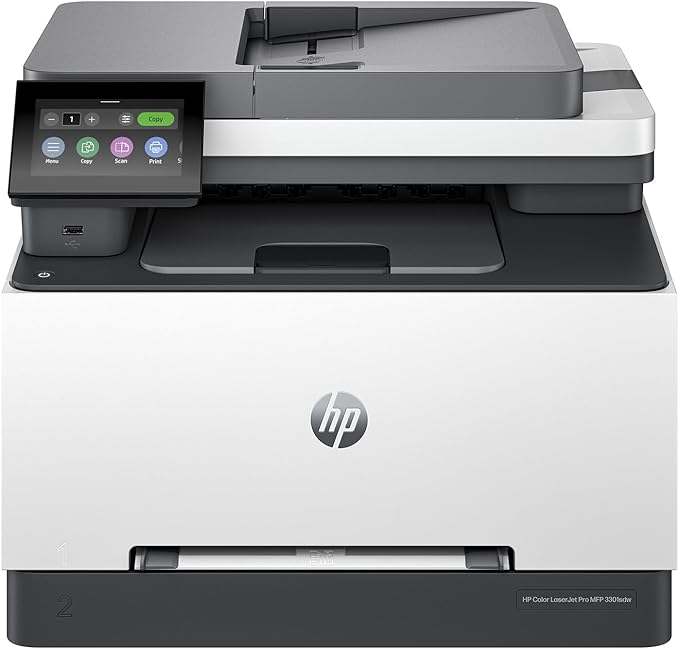 HP Color Laserjet Pro MFP 3301sdw Wireless All-in-One Color Laser Printer, Scanner, Copier, Best-for-Office (499Q3F)