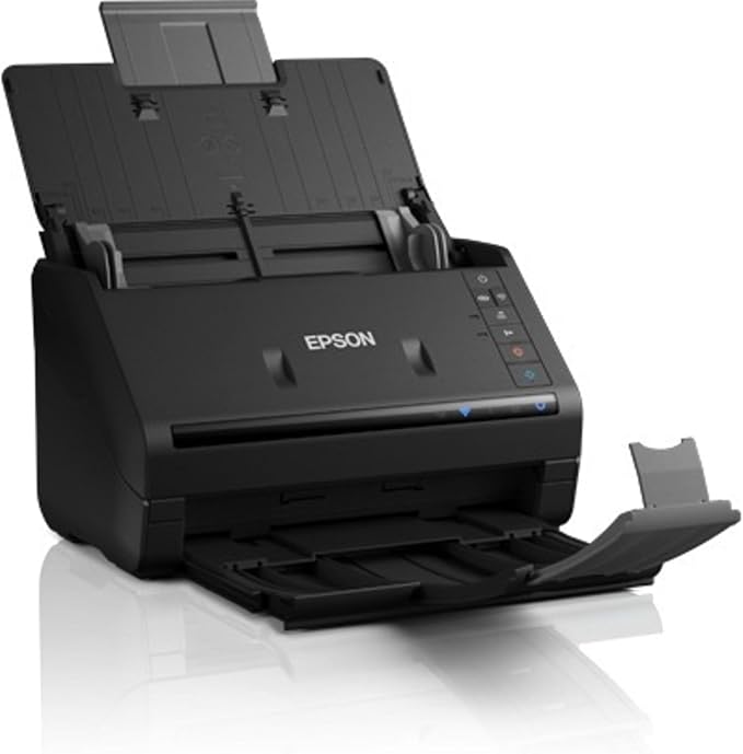 Epson Workforce ES-500W II Wireless Color Duplex Desktop Document Scanner for PC and Mac, with Auto Document Feeder (ADF) and Scan from Smartphone or Tablet