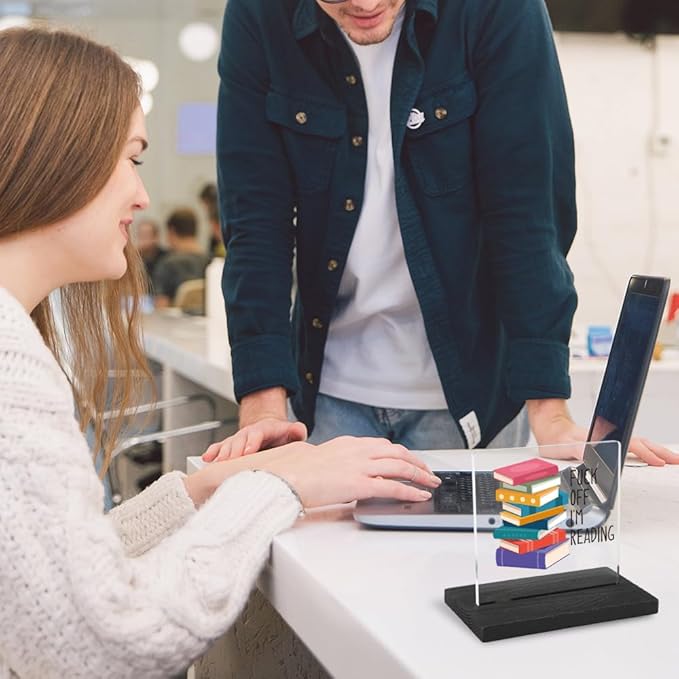 Funny Profanity Gift for Book Lover,Cute Desk Decor Gift for Book Lover, Joke Birthday Office Gift for Book Lover, Funny Reading Gift for Book Lover, Gag Reading Gift for Book Lover,WYZ2