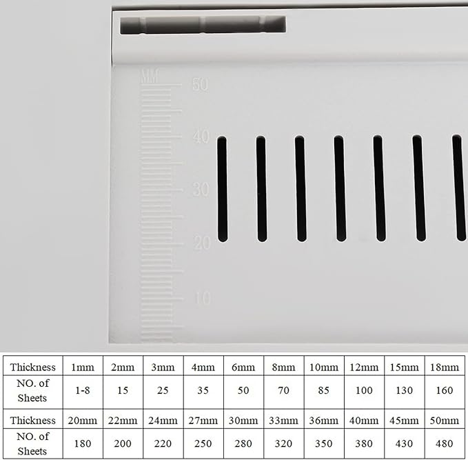 Thermal Binding Machine 500 Sheets Capacity Book Binding Material 110V Binding Machine A3(Short Edge)/A4/A5 Document Heat Binder with 10Pcs Covers (White)
