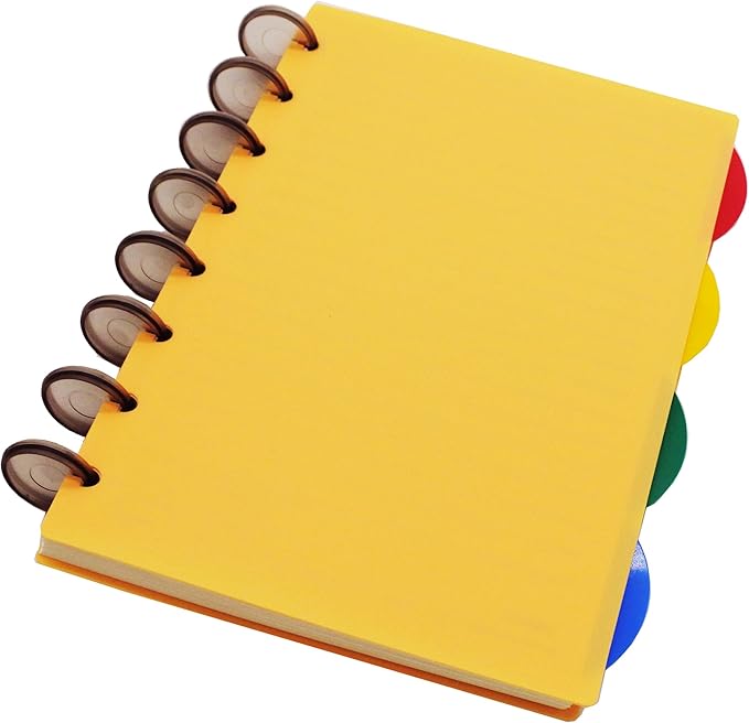 100pcs Discbound Notebook Discs DIY Planner Accessoriesfits for Tul,Levenger,Arc,Happy Planner,Talia(Smoke Black,1.26 inch/32mm)