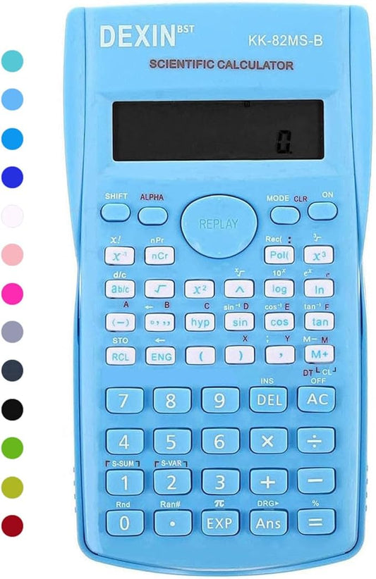 Scientific Calculators Desktop, Scientific Calculators for Students, Scientific Calculator 240 Functions 2 Line 10+2 Digits, Desk Math Calculator for School (Blue)