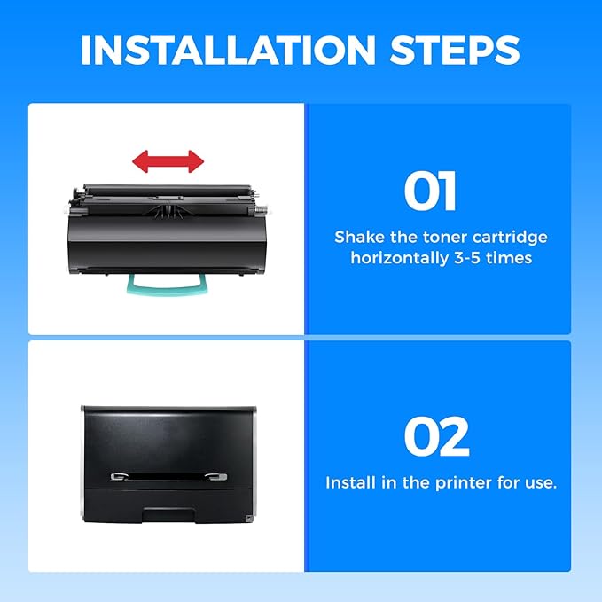 KingKJ MW558 1720 1720DN Toner Cartridge High Yield Black 2-Pack with chip Replacement for Dell MW558 1720 Toner Compatible with Dell 1720 1720n 1720DN Laser Printer Ink All-in-One Copier 6,000 Pages