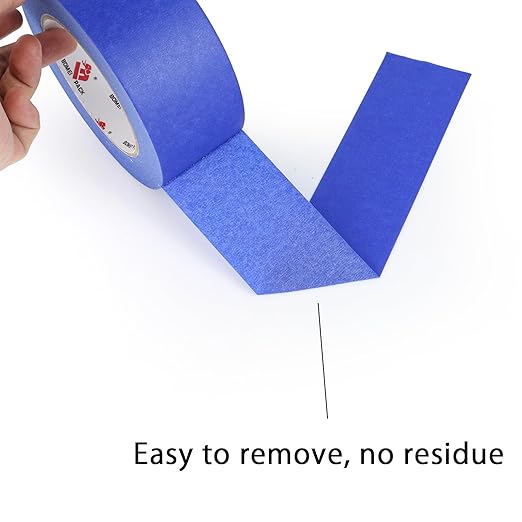 BOMEI PACK 10 Rolls Painters Tape 2 inch Wide, Painter's Tape Blue Masking Tape 2 inch x 55 Yards for Walls Painting, Home Improvement and School Projects, Total 550 Yards