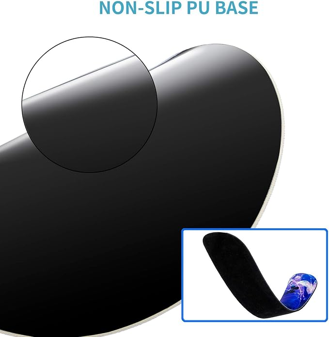 RICHEN Keyboard Wrist Rest and Mouse Pad with Wrist Support, Memory Foam Set for Gaming and Office, Comfortable & Lightweight for Easy Typing & Pain Relief (White Butterflies)