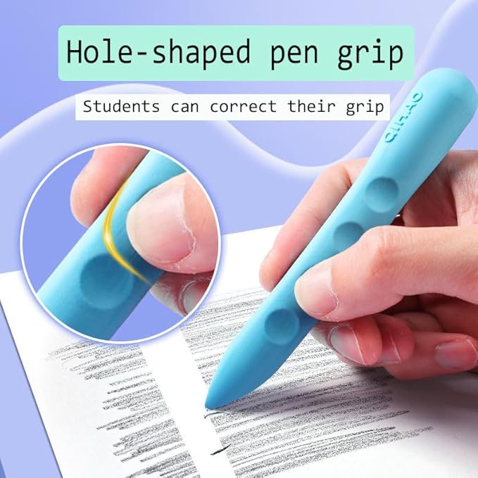 Colorful Erasers 3 Pack Pencil Erasers Grippable Erasers for Kids Bulk for Students School Supplies Office Prize Gifts(Colorful Holes Big)