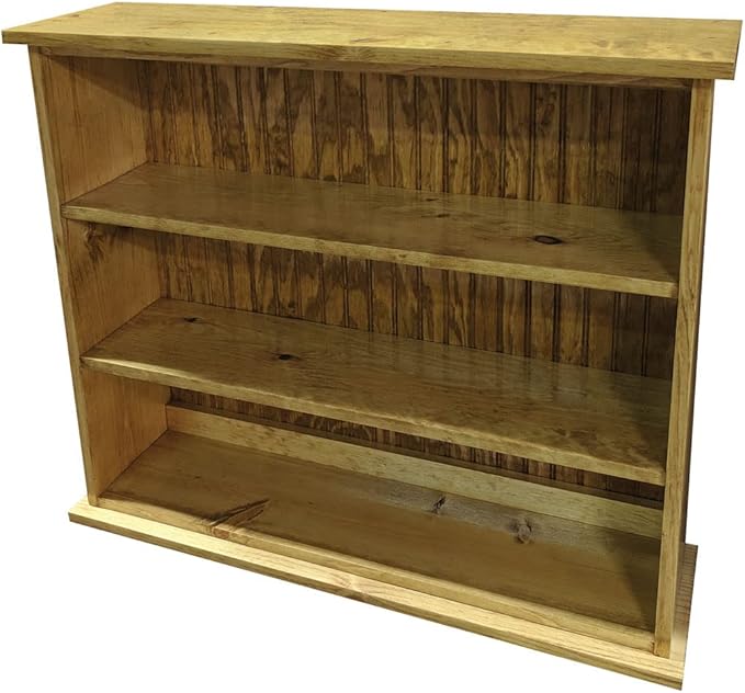 Sawdust City Solid Wood Hall Bookcase (Butternut Stain)