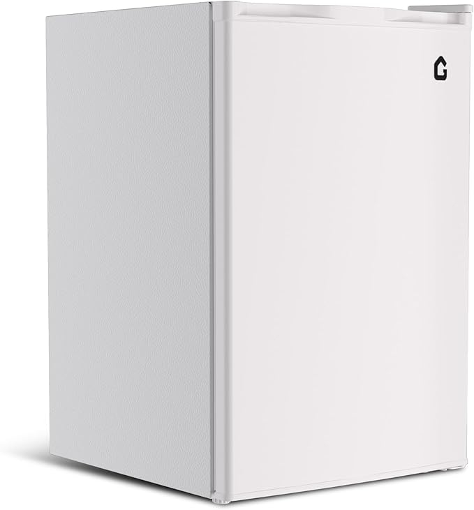 4.5 Cu Ft Mini Fridge with Freezer,127L Energy Star Compact Refrigerator; Ultra Quiet & Efficient for Dorm, Apartment, Office,Reversible Door & Adjustable Thermostat