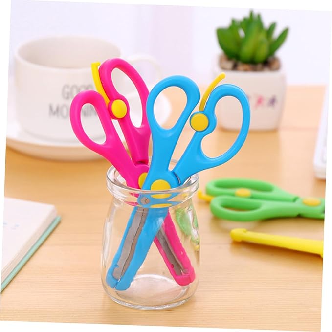 8Pcs Craft Scissors Safe Blunt Tip DIY Scissors for Years Ergonomic Design for Comfortable Cutting Arts and Crafts Supplies