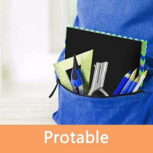 Hole Punch 5/16 inch Single Hole Punch,Heavy Duty Hole Puncher Single,Paper Punch Portable Hand Held Long Hole Puncher for Paper Cards Plastic Cardboard (Silver) (5/16"-8mm Hole)