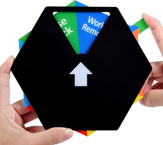 Kichwit Privacy Sign, Do Not Disturb Sign, Please Knock, In a Meeting, Working Remotely, Out of Office, Back Soon, 6 Inches, Black