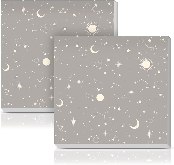 Sticky Notes 3x3 Inches, 2 Pads Cute Colorful Self-Stick Note Pads, Easy to Post for Home, Office and Daily Life Organization Cute Glodern Star