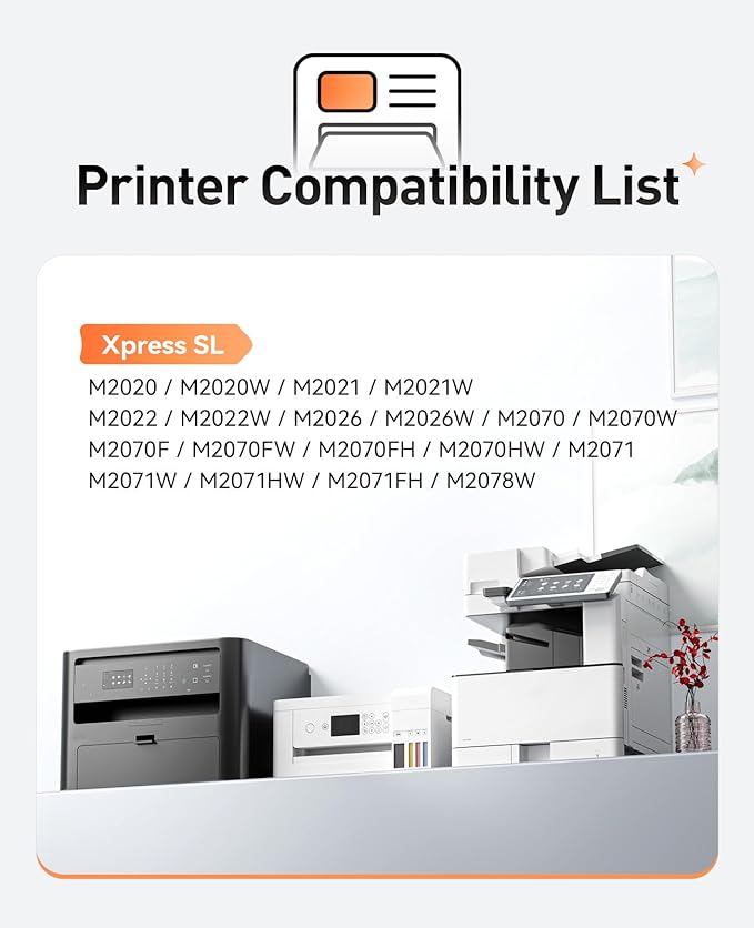 MLT-D111S Toner Cartridge High Yield Black 2-Pack Replacement for Samsung MLT-D111S 111S MLT111S D111S for Samsung Xpress M2020W M2070FW M2070W M2020 M2024W M2074FW M2070F M2022 M2026 M2070 Printer