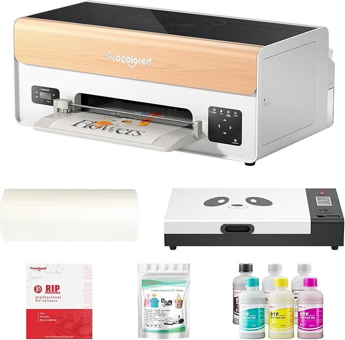 Procolored P13 DTF Printer A3 XP600 Apparel Transfer Printing Machine T-Shirt Direct to Film-Windows Version (Printer+Oven)