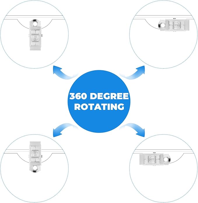 Eaasty Name Tags with Clips and Printable Inserts Clip On Name Badges Customizable Clear ID Badge Holder with Clips 3" x 4" Horizontal PVC for Meeting Seminar Show Event and Conference(50 Pack)