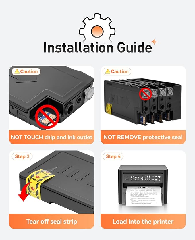 952XL Ink Cartridges 4-Pack with Chip Remanufactured for HP 952 952XL Ink Compatible with HP OfficeJet Pro 7740 7720 8210 8216 8702 8710 8720 8740 8715 8725 8700 Printer Ink(Black Cyan Magenta Yellow)
