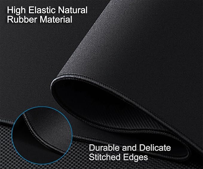 Large Extended Gaming Mouse Pad, 31.5" x15.7" Large Desk Mat with Superior Micro-Weave Cloth, Water Resist Keyboard Mousepad with Non-Slip Base, Laptop Desk Pad for Office Home Gaming, Black