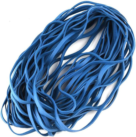 Coopay 12 Inches Extra Large Rubber Bands, 30 Pieces Heavy Duty Trash Can Band Bulk, Strong Elastic for Office Supply School Home, Garbage Cans, File Folders (Blue)