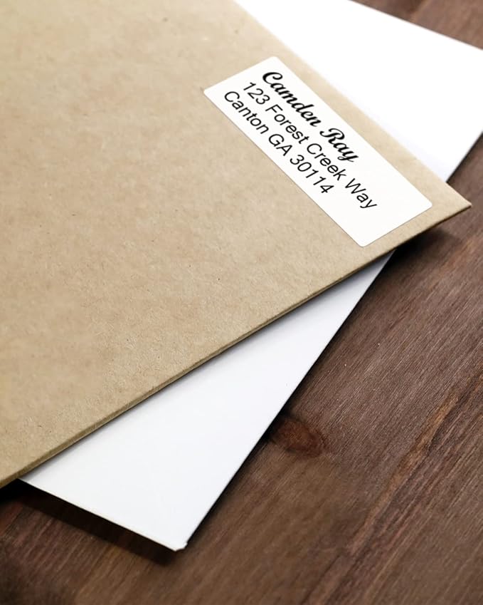 Phomemo Address Labels for M-Series Label Makers, Thermal Mailing Stickers, Easy to Peel Off. White, 1" x 2-5/8", 130 Per Roll, 3 Rolls