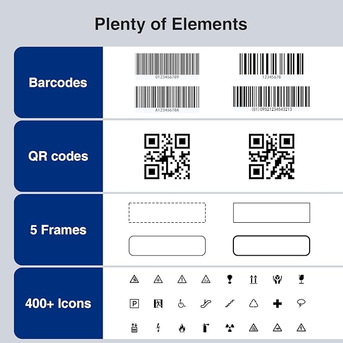 SUPVAN G15M Mini Portable Label Maker Machine with Tapes, Rechargeable 1200mAh Battery Thermal Transfer Printer, Compatible with Multi-Type Label, Home, Garage, Office & Outdoor