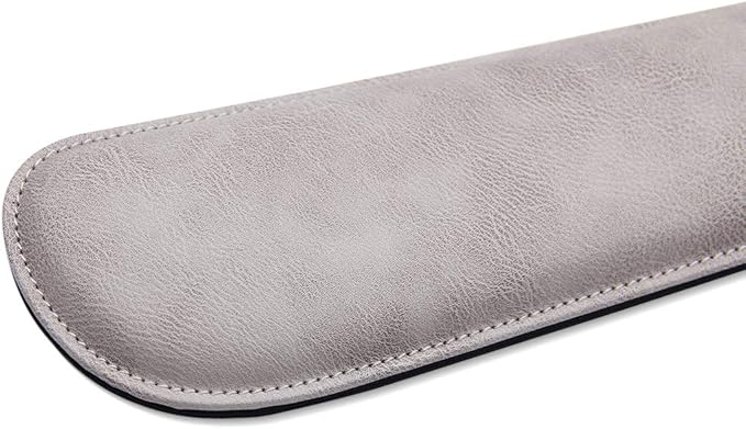 RICHEN Ergonomic PU Leather Keyboard Wrist Rest and Mouse Pad with Wrist Support, Memory Foam Set for Computer/Laptop,Gaming and Office, Comfortable for Easy Typing & Pain Relief (Gray White)