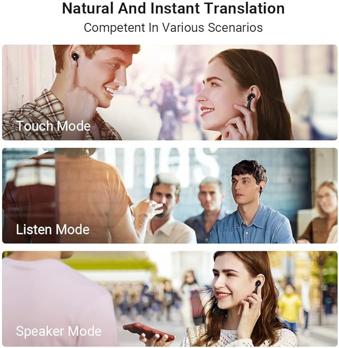 Timekettle M3 Language Translator Earbuds, Two-Way Translator Device with APP for 40 Languages and 13 Offline Translation Packs, Fast Reaction with Revolutionary Al Semantic Tech, Offline Version