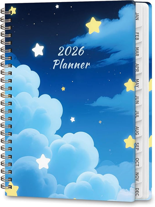 2026 Planner, Weekly and Monthly Calendar Academic Planner, Jan 2026 - Dec 2026, Planning Agenda Book for Desk Accessories and School Supplies - A5 (6.3'' x 8.5'')