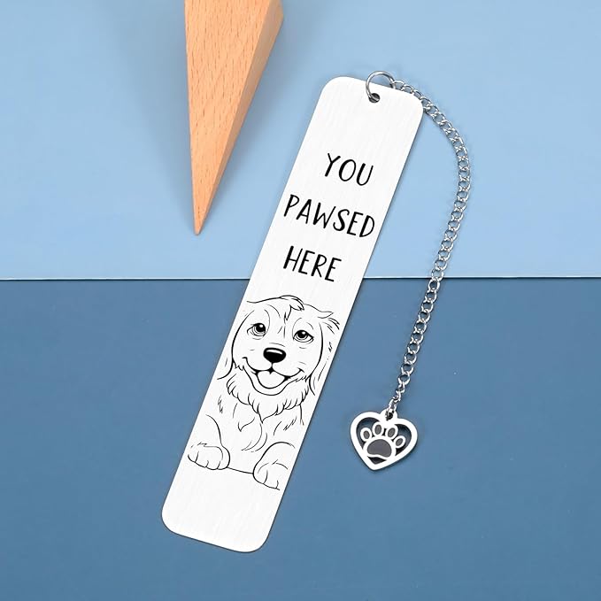 Golden Retriever Gifts, Dog Gifts for Owners Men Women Dog Mom Gifts for Women Book Marks for Reading Women Men, Dog Bookmark for Book Lovers Dog Lovers Cute Bookmarks for Bookish Christmas Birthday