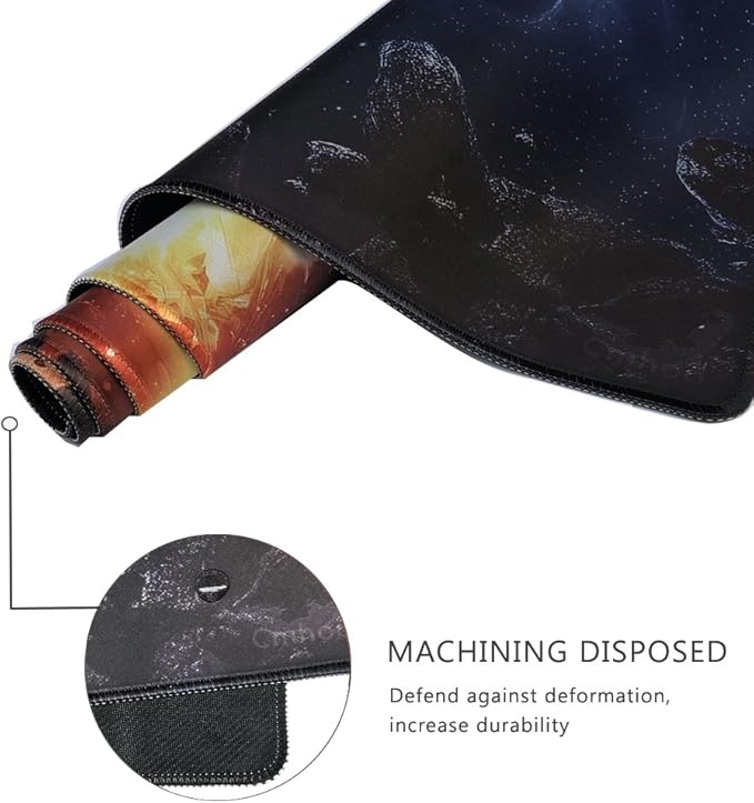 XXL Professional Large Mouse Pad & Computer Game Mouse Mat (35.4x15.7x0.1IN, 90x40 fireball007)