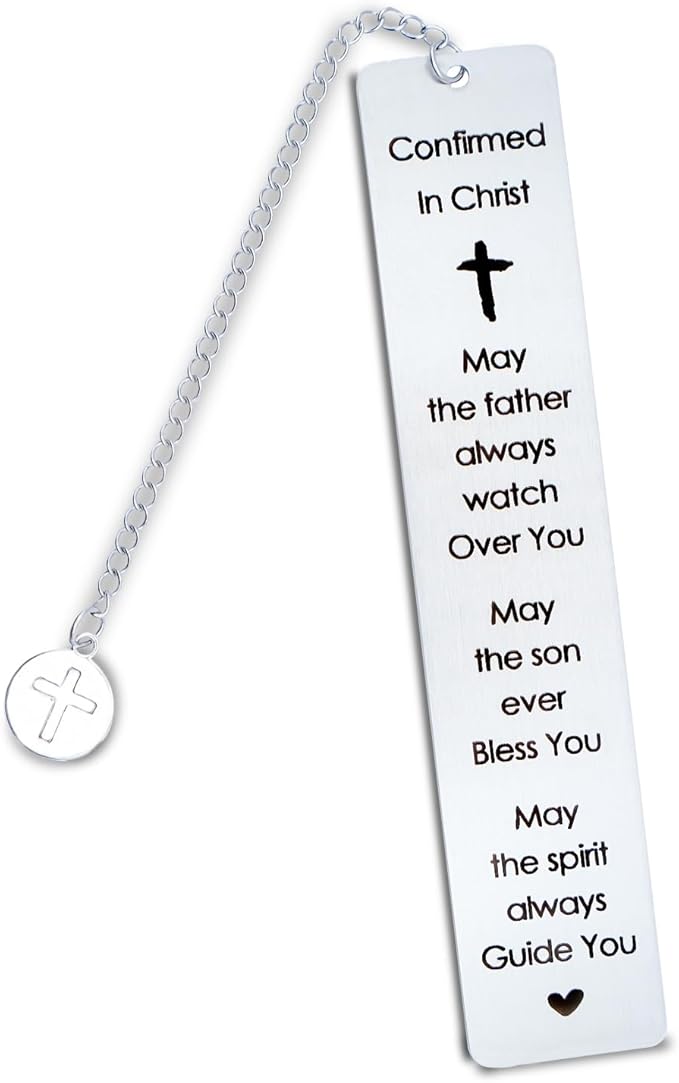 Confirmation Gifts for Teenagers Boys Girls Christian Bible Bookmark Gifts for Women Men Book Lovers Friends Catholic Easter Bookmark Birthday Christmas Baptism First Communion Gift for Daughter Son