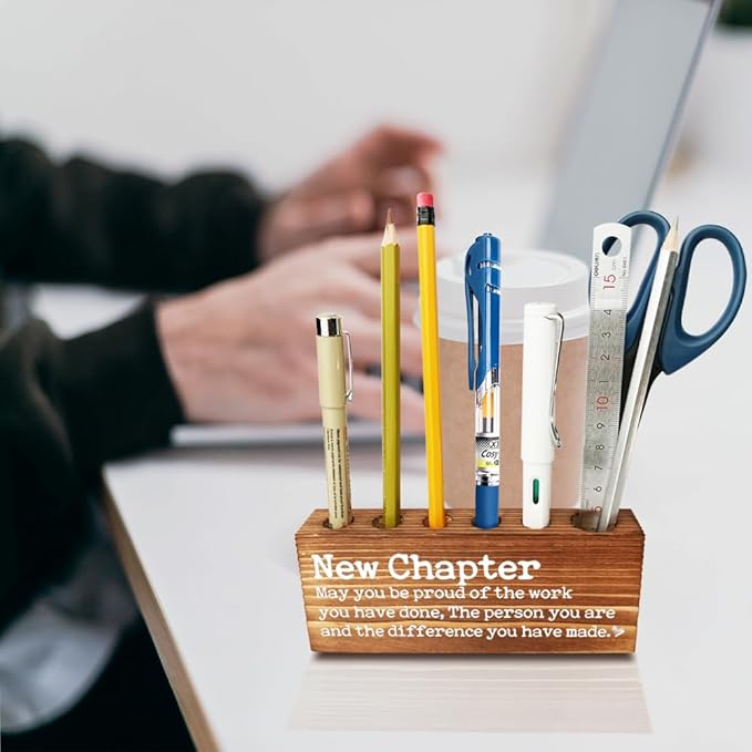 Thank you Appreciation gifts for Mentor Teacher Nurse, Going Away Gift Retirement Gift for Coworker Boss, May you be proud of the work you have done Farmhouse Organizer Pen Holder Gifts-DBB10