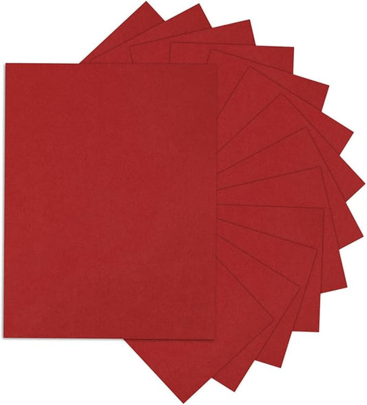 24 Sheets Red Cardstock 8.5 x 11 Thick Printer Paper, Goefun 80lb Red Card Stock Paper for Christmas, Valentines Day, Invitations and Craft
