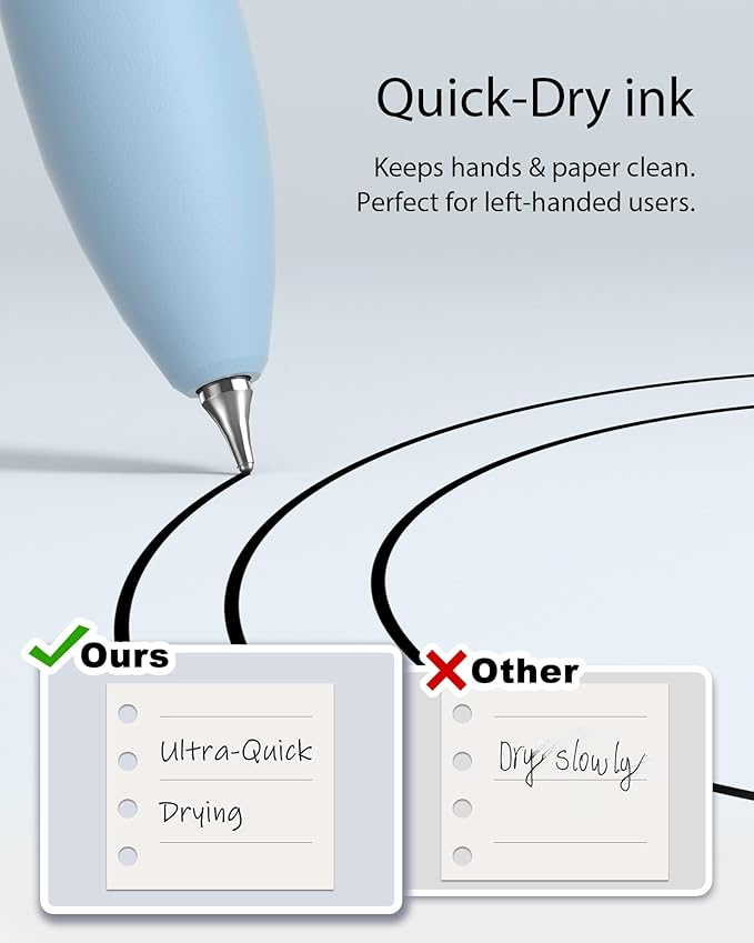 16 Pcs Gel Ink Pens, 0.7mm Fine Point for Smooth Writing Journaling Aesthetic Pens, Black Quick-Dry Long Lasting Fidge Pens, Cute School Office Supplies Gifts for Women （Morandi-Black Ink）