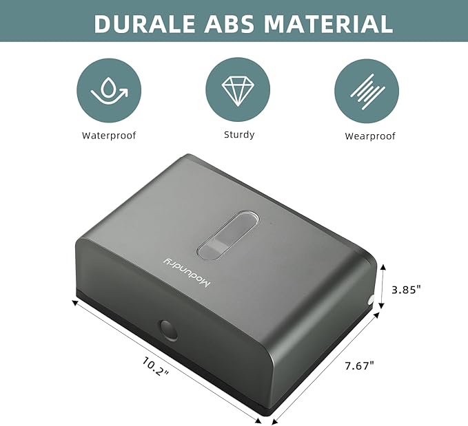 Paper Towel Dispensers Wall Mount: Adhesive Paper Towel Holder for Z Fold, No Drilling Install, Compact Hand Towel Dispenser for Home Bathroom, Restroom, Office, Grey