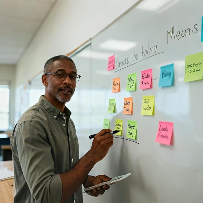 (40 Pads) Sticky Notes 3x3 in Post Bright Stickies Colorful Super Sticking Power Memo Pads, Strong Adhesive