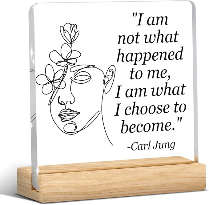 Therapy Office Desk Decor, Motivational Mental Health Decor, Therapist Offices Gifts for Women, Mental Health Gifts for Women Therapist Counselor Psychologist, Halloween Christmas Gift Acrylic Sign