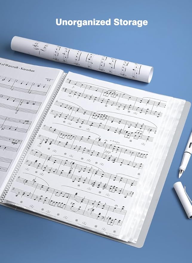 A4 80 Pockets 160/Sides Display Book Paper Document Holder, Business Presentation Book Presentation Folder (80 Pockets Transparent White)