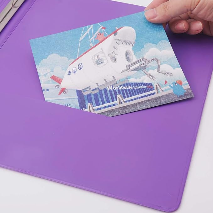 COMIX 3 Ring Binder 1/2 inch with Clear View Cover, 0.5" View Binder Holds 100 Sheets of US Letter Size Paper, 6 Pack (Assorted)