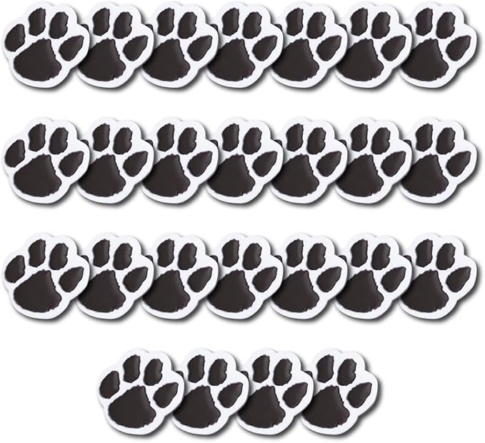 Anderson's Black Paw Pencil Toppers, Set of 25, School Supplies, Classroom Supplies, Writing