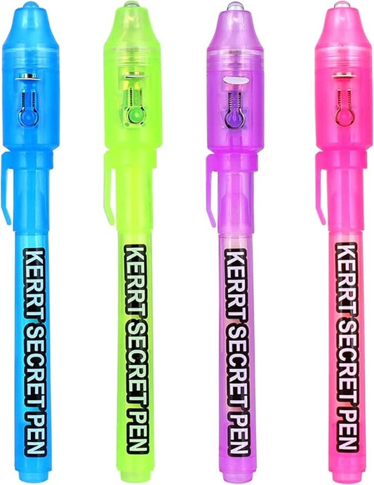 Invisible Ink Pen with UV Light Secret Message Pen Spy Pens Magic Invisible Markers Classroom Gifts for Students, Party Favors for Kids 8-12, Goodie Bag Stuffers for Kids