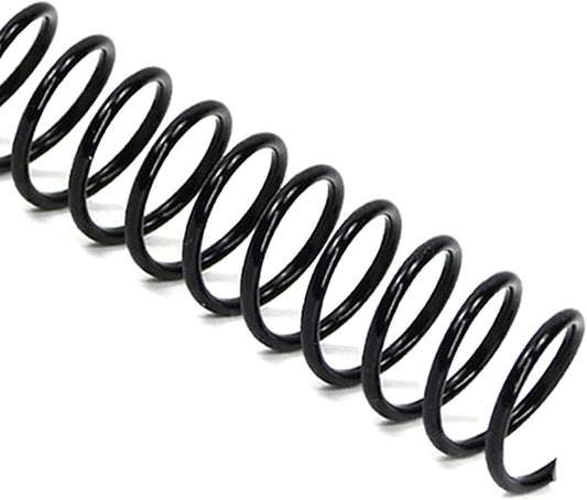 Rayson 3:1 Pitch Plastic Spiral Binding Coils, 7/16" Diameter, 11.1mm, Binds Up to 80 Sheets, Letter Size (8.5" x 11"), Black, Pack of 100