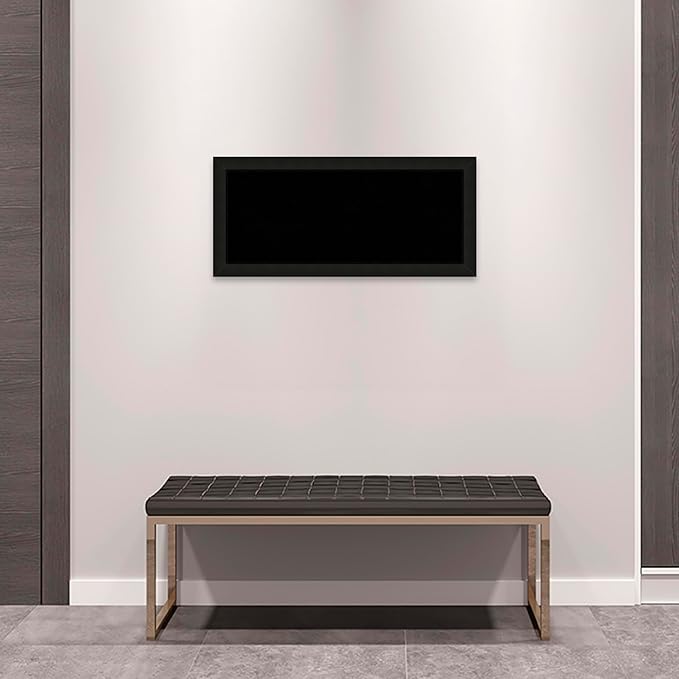 Amanti Art Black Cork Board for Wall, 15x33 Vision Board with Black Wood Frame, Medium Corkboard Office Decor for Home Organization, Casual Corkboard Pinboard to Display Items for Home Organization